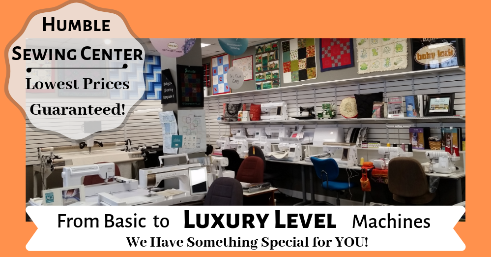Humble Sewing Center | 611 Farm to Market 1960 Bypass Rd E Suite D, Humble, TX 77338, USA | Phone: (281) 446-1818