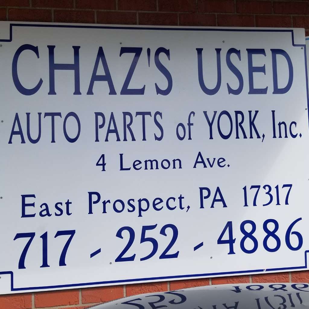 Chazs Used Auto Parts of York | 4 Lemon Ave, East Prospect, PA 17317, USA | Phone: (717) 252-4886