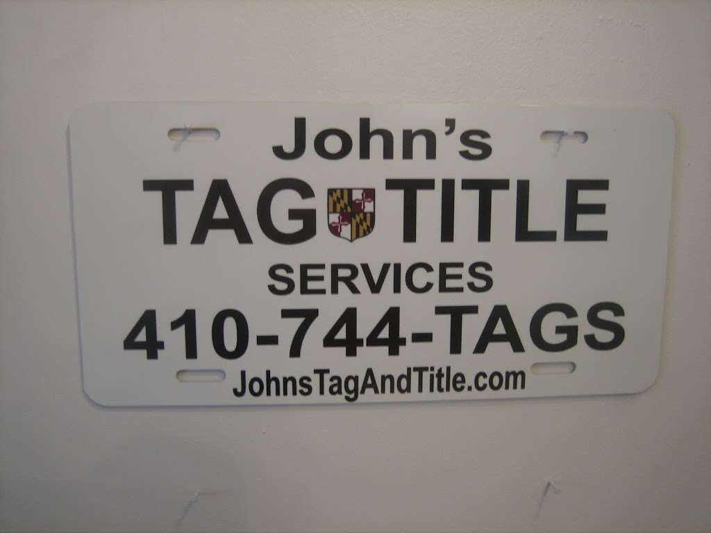 Johns Auto Tag and Title Service Maryland MVA Approved State In | 6603 Johnnycake Rd, Windsor Mill, MD 21244, USA | Phone: (410) 242-3610