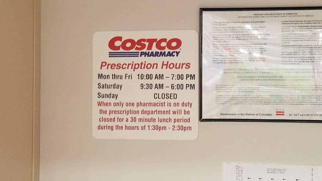 Costco Wholesale - Pharmacy | 2441 Market St NE, Washington, DC 20018, USA | Phone: (202) 269-8549