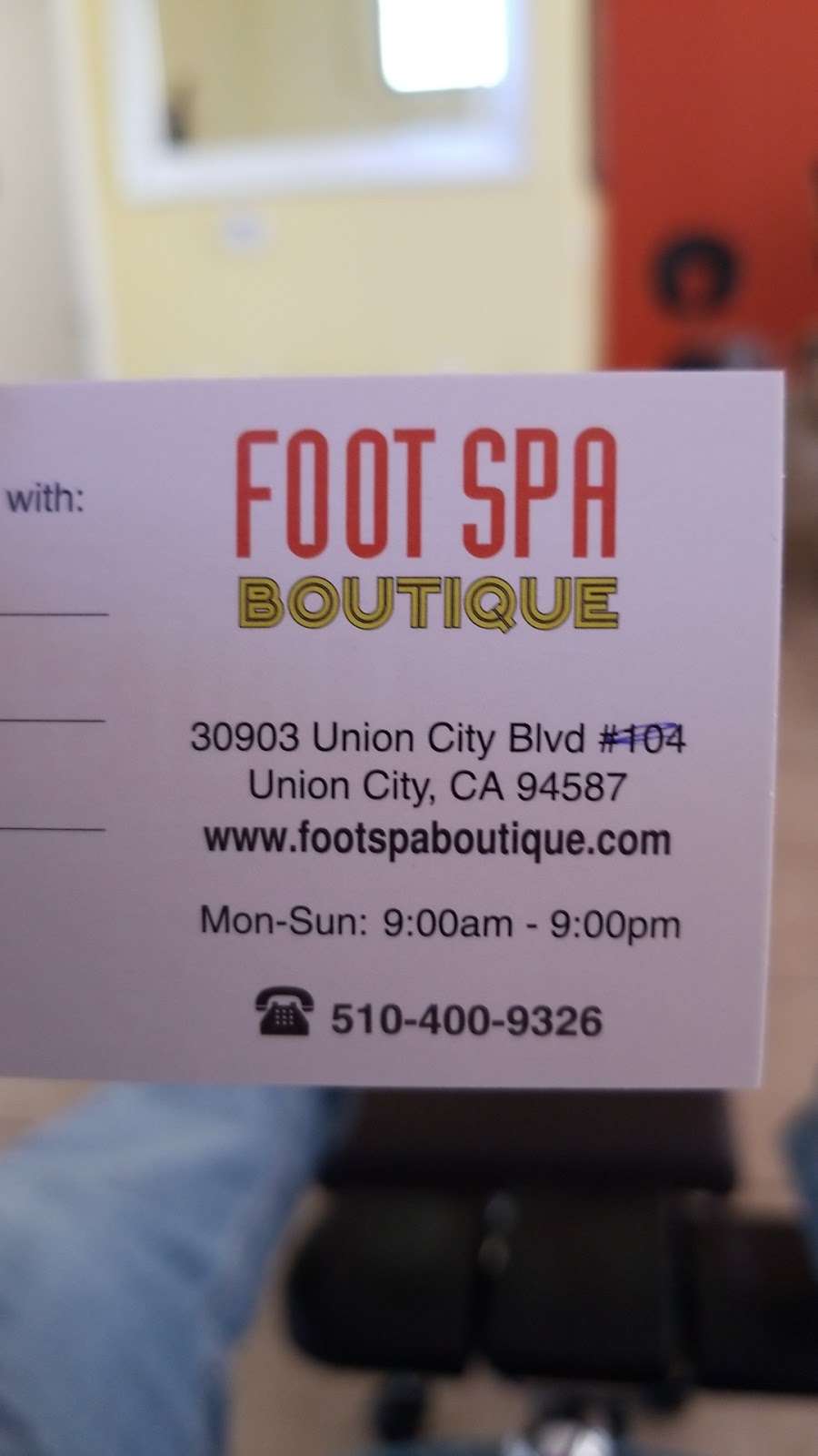 Foot Spa Boutique | 30903 Union City Blvd, Union City, CA 94587, USA | Phone: (510) 400-9326