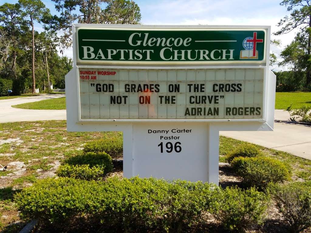 Glencoe Baptist Church | 196 N Glencoe Rd, New Smyrna Beach, FL 32168, USA | Phone: (386) 428-3959