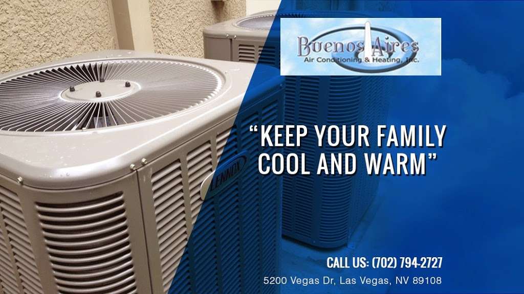 Buenos Aires Air Conditioning & Heating, Inc. | 5200 Vegas Dr, Las Vegas, NV 89108, USA | Phone: (702) 794-2727