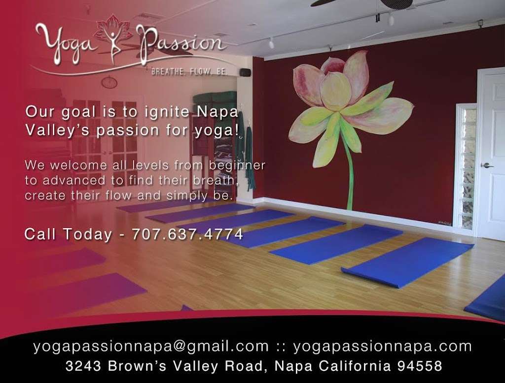 Yoga Passion | 3243 Browns Valley Rd, Napa, CA 94558, USA | Phone: (707) 637-4774