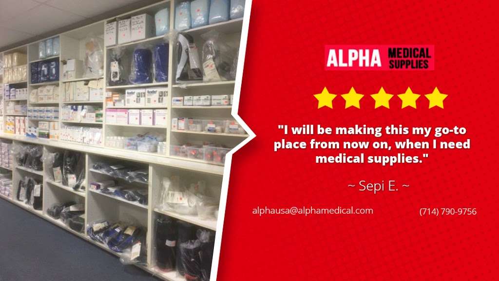 Alpha Medical Supplies Plus | 1827 E Chapman Ave, Orange, CA 92867, USA | Phone: (714) 790-9756