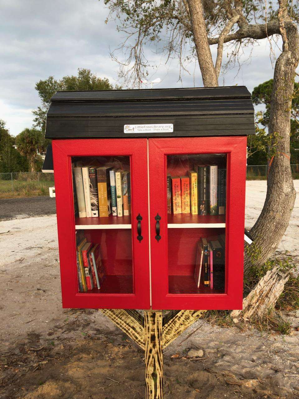 Little Free Library Charter #75661 | 160 Ridge Rd, Oak Hill, FL 32759, USA