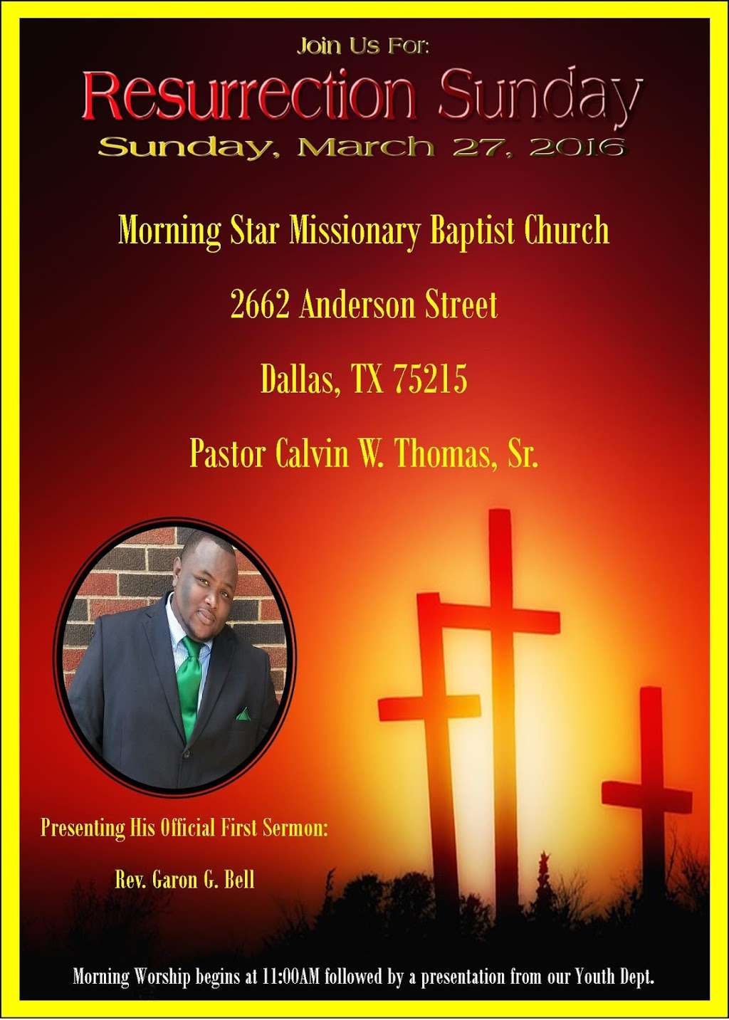 Morning Star Missionary Baptist Church | 2662 Anderson St, Dallas, TX 75215, USA | Phone: (214) 421-1198