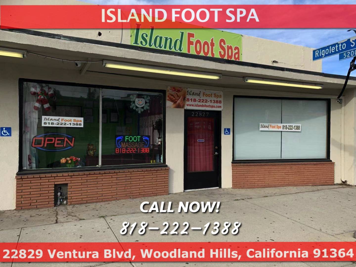 Island Foot Spa | 22829 Ventura Blvd, Woodland Hills, CA 91302, United States | Phone: (818) 222-1388