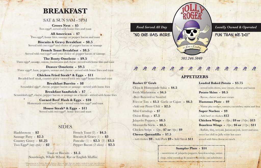 Jolly Roger at Johns Landing | 5627 S S Kelly Ave, Portland, OR 97239, USA | Phone: (503) 246-5040