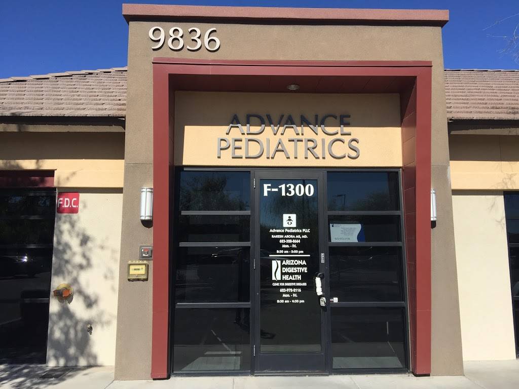 Advance Pediatrics - Peoria | 9836 W Yearling Rd F-1300, Peoria, AZ 85383, USA | Phone: (623) 328-8664