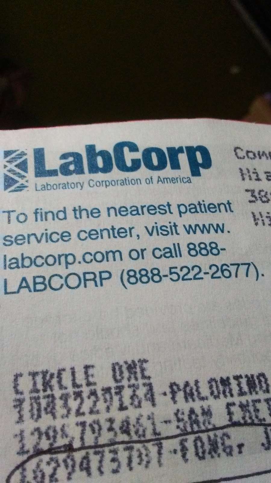 LABCORP | Hialeah, FL 33012, USA | Phone: (888) 522-2677