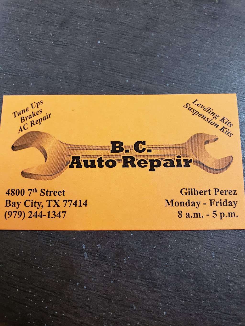 B C Auto Repair | 4800 7th St, Bay City, TX 77414, USA | Phone: (979) 244-1347