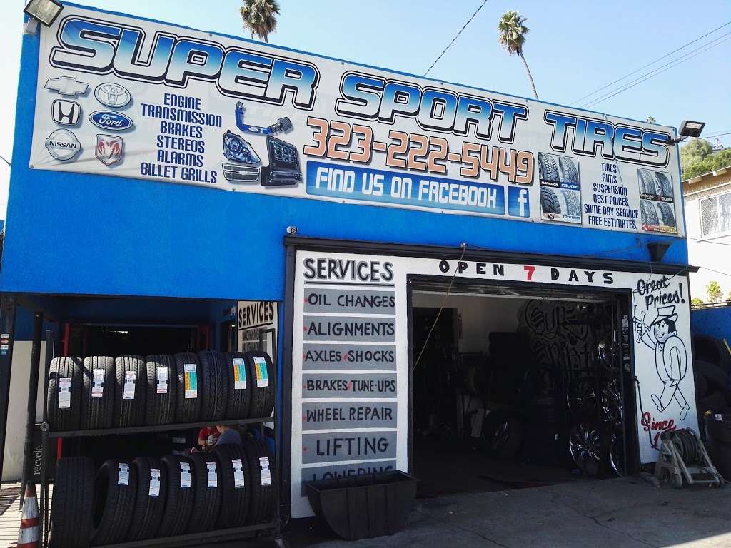 Supersport Tires | 4343 Huntington Dr N, Los Angeles, CA 90032, USA | Phone: (323) 222-5449