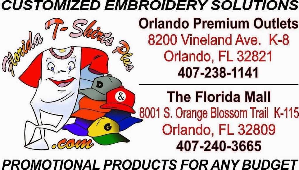 Florida T-Shirts Plus | 8200 Vineland Ave, Orlando, FL 32821, USA | Phone: (407) 238-1141