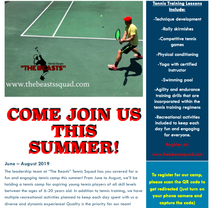 “THE BEASTS” Tennis Squad Inc. | 1305 Industrial Hwy, Southampton, PA 18966, USA | Phone: (267) 237-3812