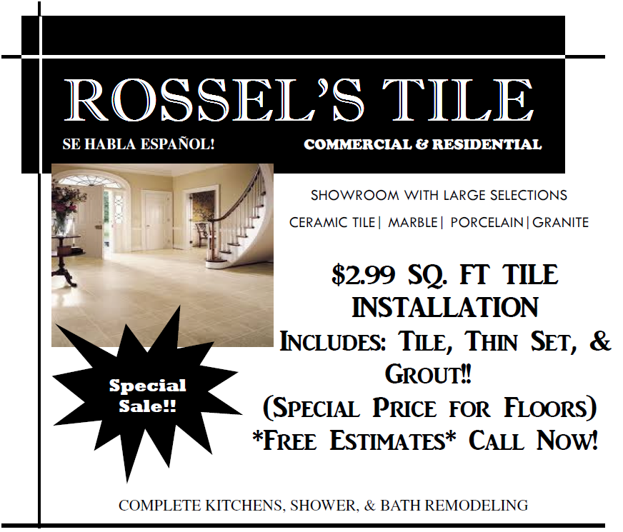 Rossel Tile | 1415 Shaver St, Pasadena, TX 77502, USA | Phone: (281) 849-4663