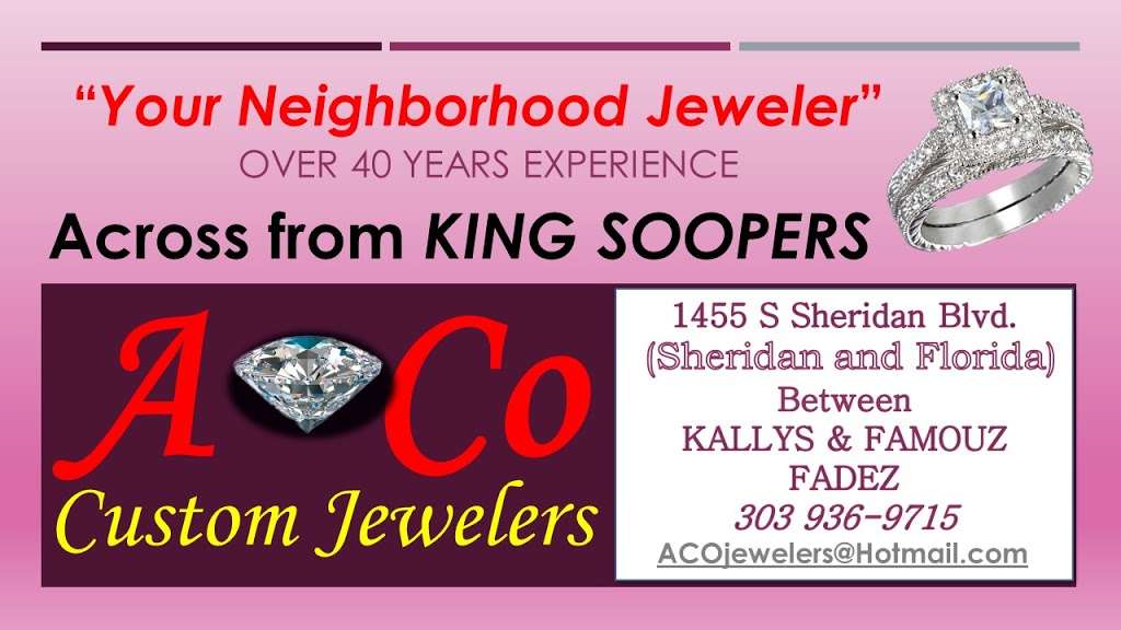 ACO Custom Jewelers | 1455 S Sheridan Blvd, Lakewood, CO 80232, USA | Phone: (303) 936-9715