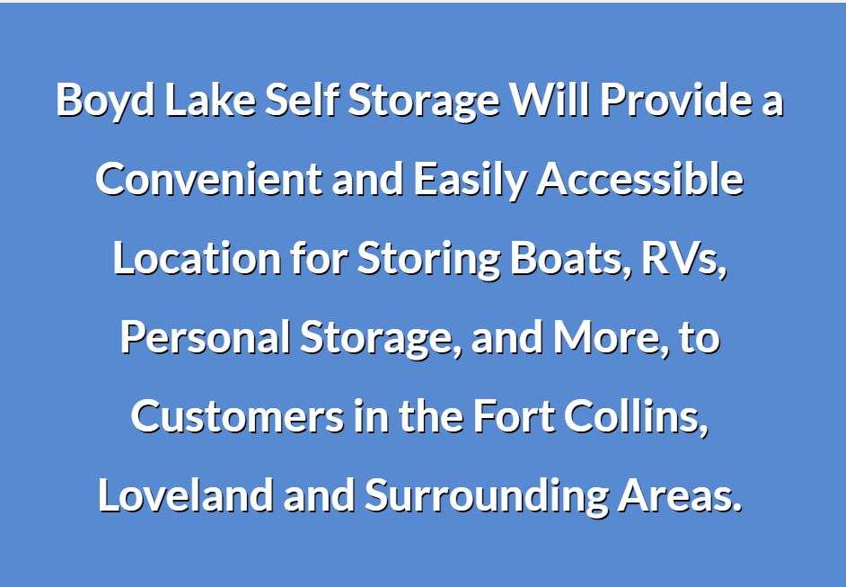 Boyd Lake Self Storage | 5210 Boyd Lake Ave, Loveland, CO 80538, USA | Phone: (970) 646-4199