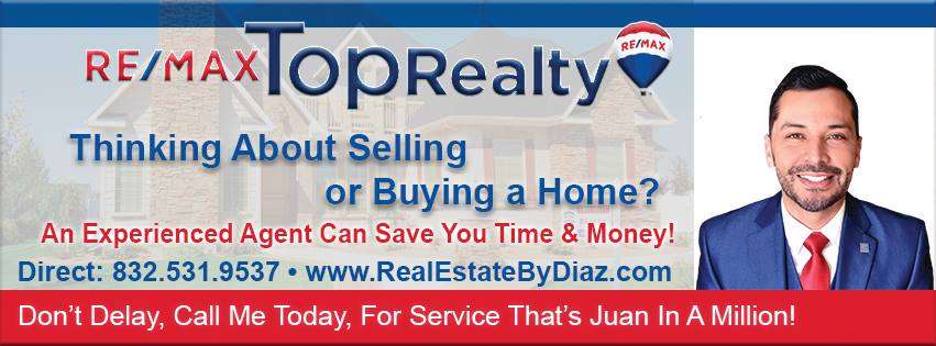 Pearland Real Estate - RE/MAX Top Realty- Juan Diaz | 10501 B Pearland Parkway, Pearland, TX 77581, USA | Phone: (832) 531-9537