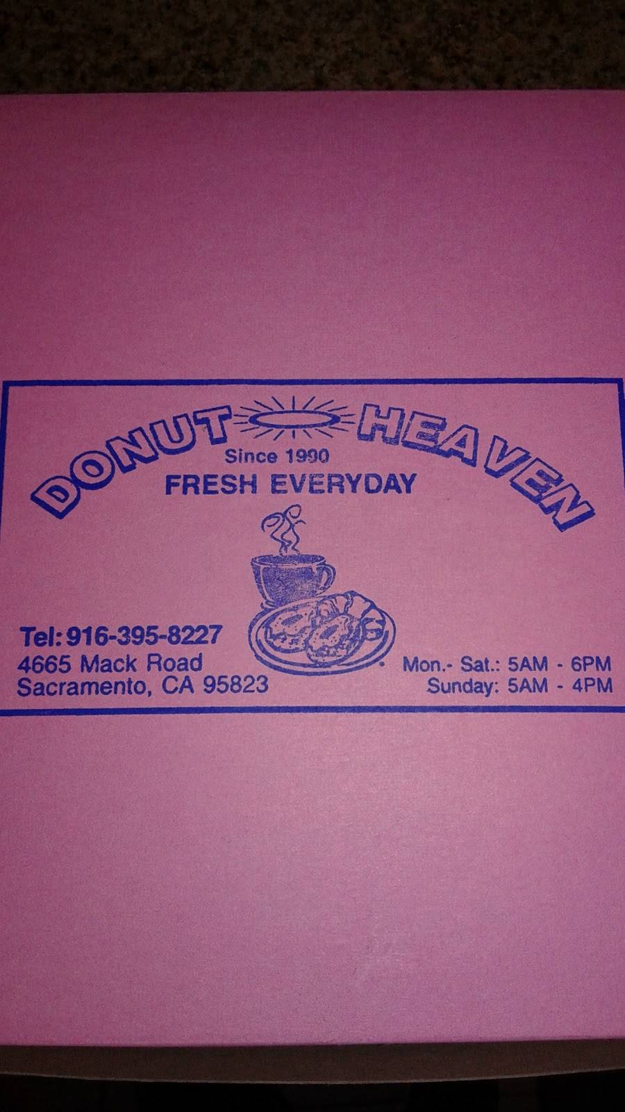 Donut Heaven | 4665 Mack Rd, Sacramento, CA 95823, USA | Phone: (916) 395-8227