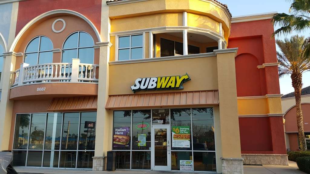 Subway Restaurants | 8687 W Irlo Bronson Memorial #108, Kissimmee, FL 34747, USA | Phone: (407) 239-6179