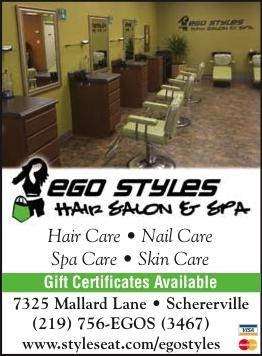 Ego Styles Hair Salon & Spa | 7325 Mallard Ln, Schererville, IN 46375, USA | Phone: (219) 756-3467