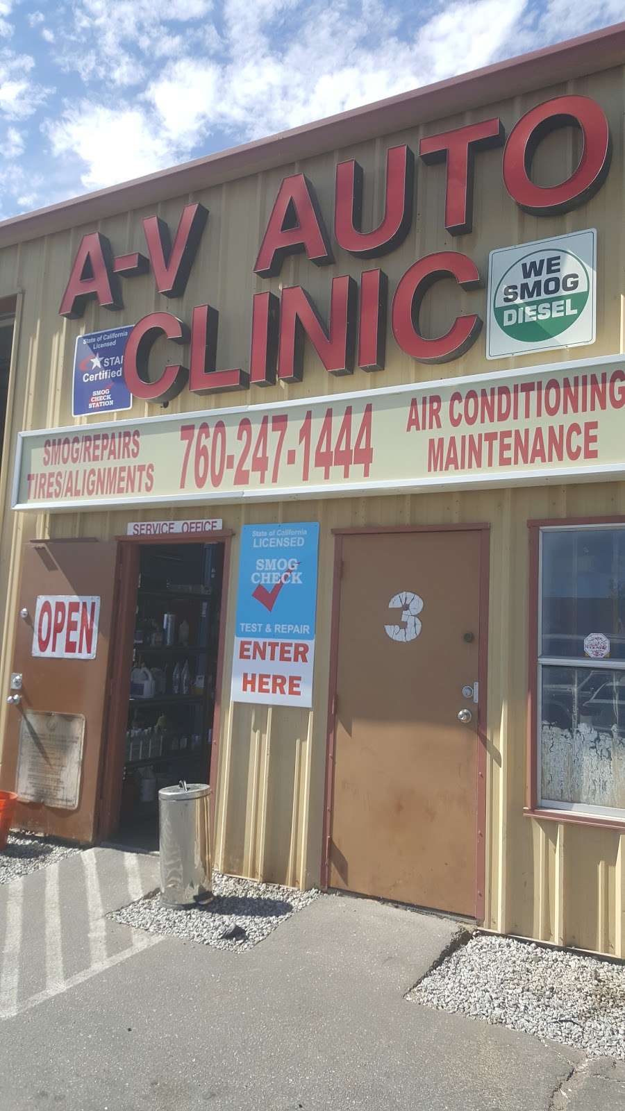 A-V Auto Clinic | 13600 Quinnault Rd #4, Apple Valley, CA 92308, USA | Phone: (760) 247-1444