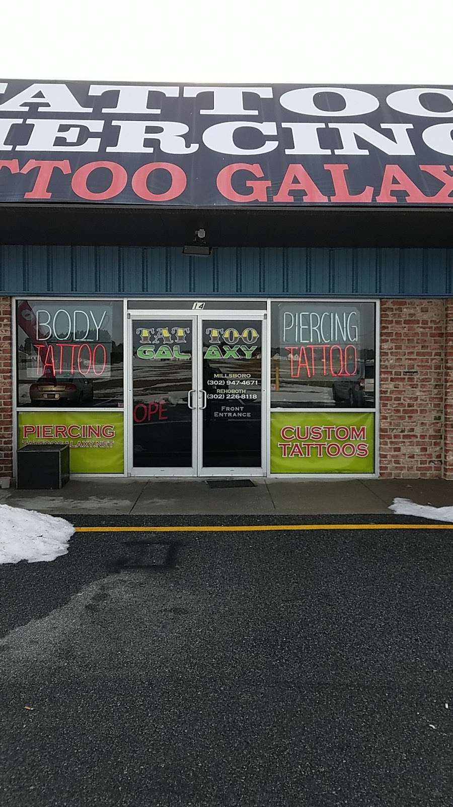 Tattoo Galaxy (Oak Orchard) Piercing & Custom Tattoos | 31507 Oak Orchard Rd, Millsboro, DE 19966, USA | Phone: (302) 947-4671