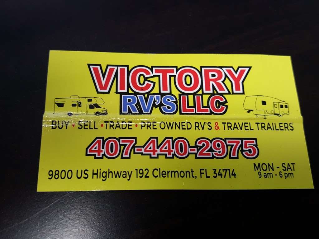 Victory RVS LLC | 9800 US-192, Davenport, FL 33897, USA | Phone: (407) 440-2975