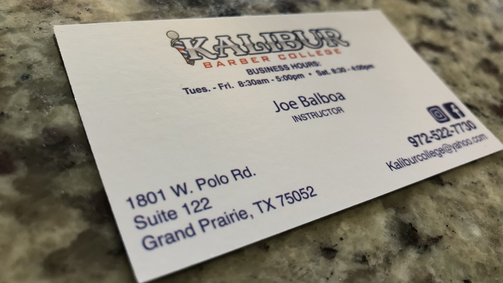 Kalibur Barber College | 1801 W Polo Rd #122, Grand Prairie, TX 75052, USA | Phone: (972) 522-7730