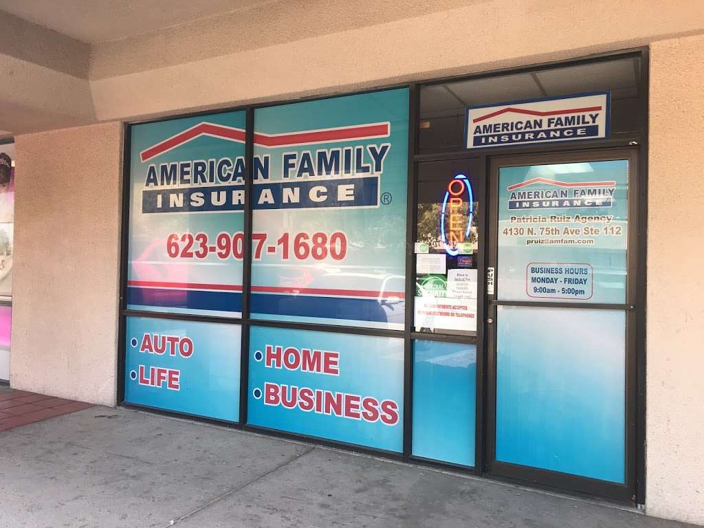 American Family Insurance - Patricia Ruiz | 4130 N 75th Ave #112, Phoenix, AZ 85033, USA | Phone: (623) 907-1680