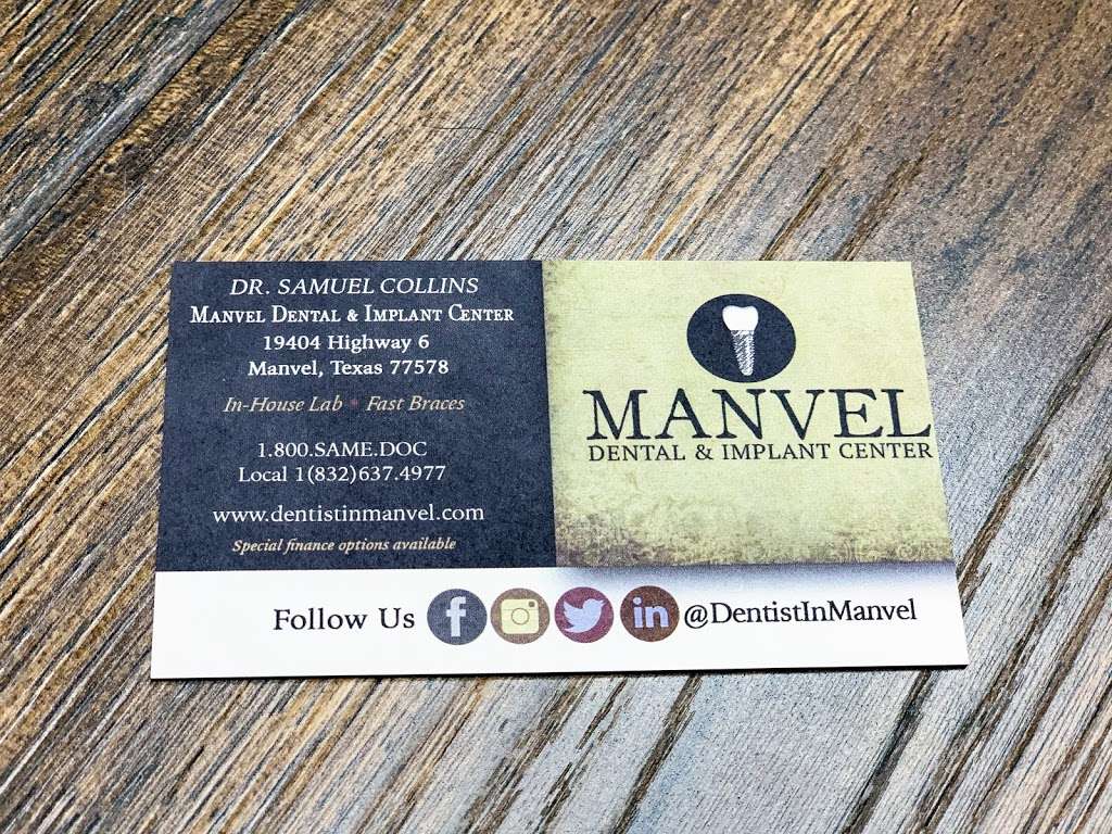 Manvel Dental & Implant Center | 19404 Hwy 6, Manvel, TX 77578, USA | Phone: (832) 637-4977