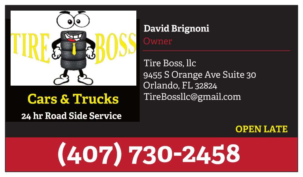 Tire Boss llc - New & Used Tires | 9455 S Orange Ave suite 30, Orlando, FL 32824, USA | Phone: (407) 730-2458