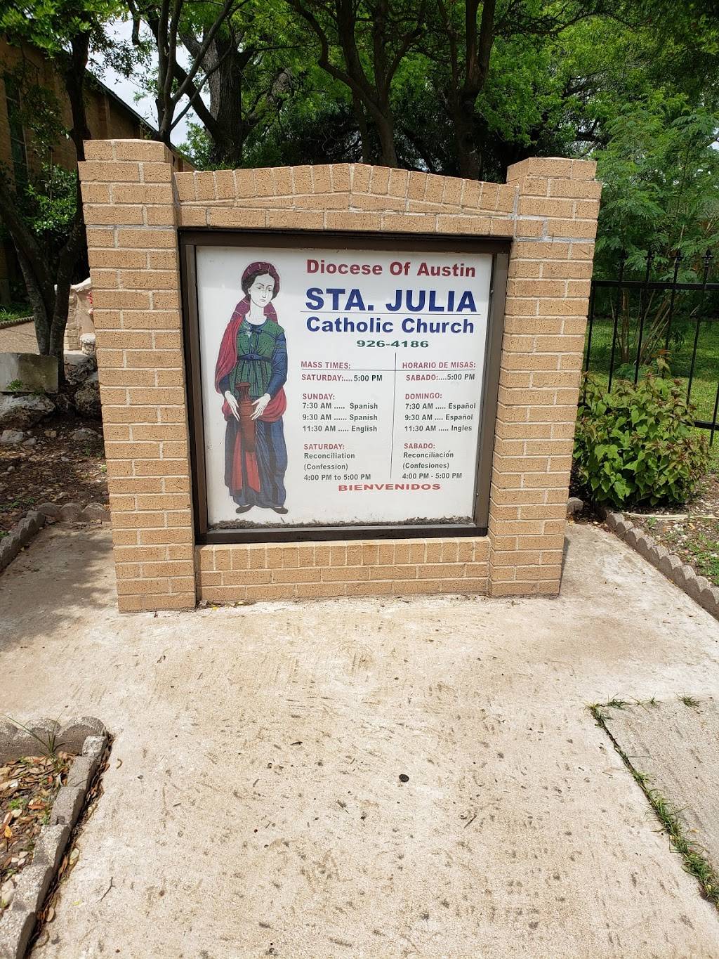 Sta. Julia Church | 3010 Lyons Rd, Austin, TX 78702, USA | Phone: (512) 926-4186