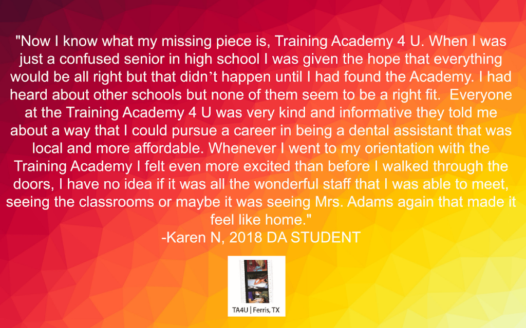 Training Academy 4 U | 213A W 6th St, Ferris, TX 75125, USA | Phone: (972) 842-2999