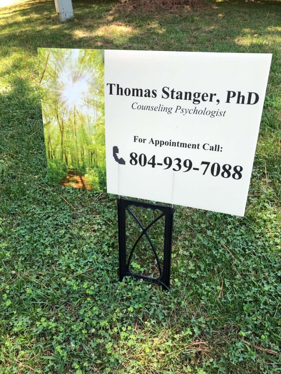 Dr. Thomas M. Stanger, Ph.D. | 10072 Studley Farms Dr, Mechanicsville, VA 23116, USA | Phone: (804) 939-7088