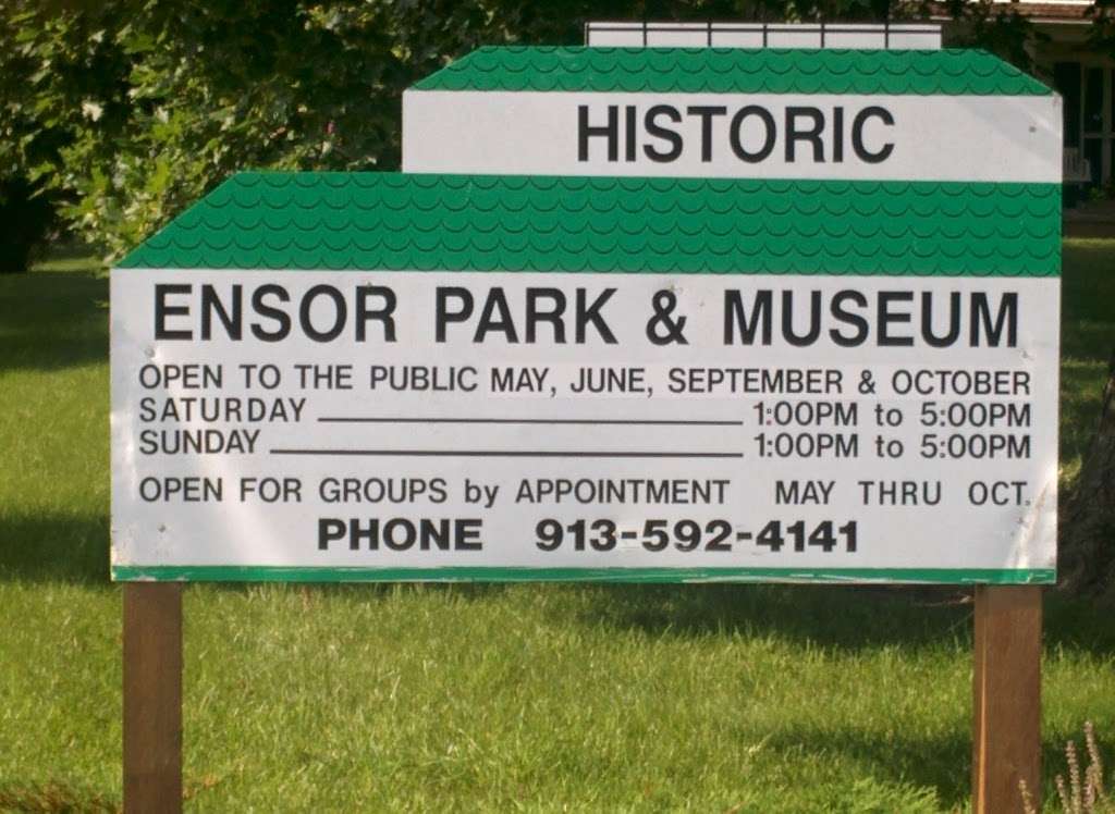 Ensor Park & Museum | 18995 W 183rd St, Olathe, KS 66062, USA