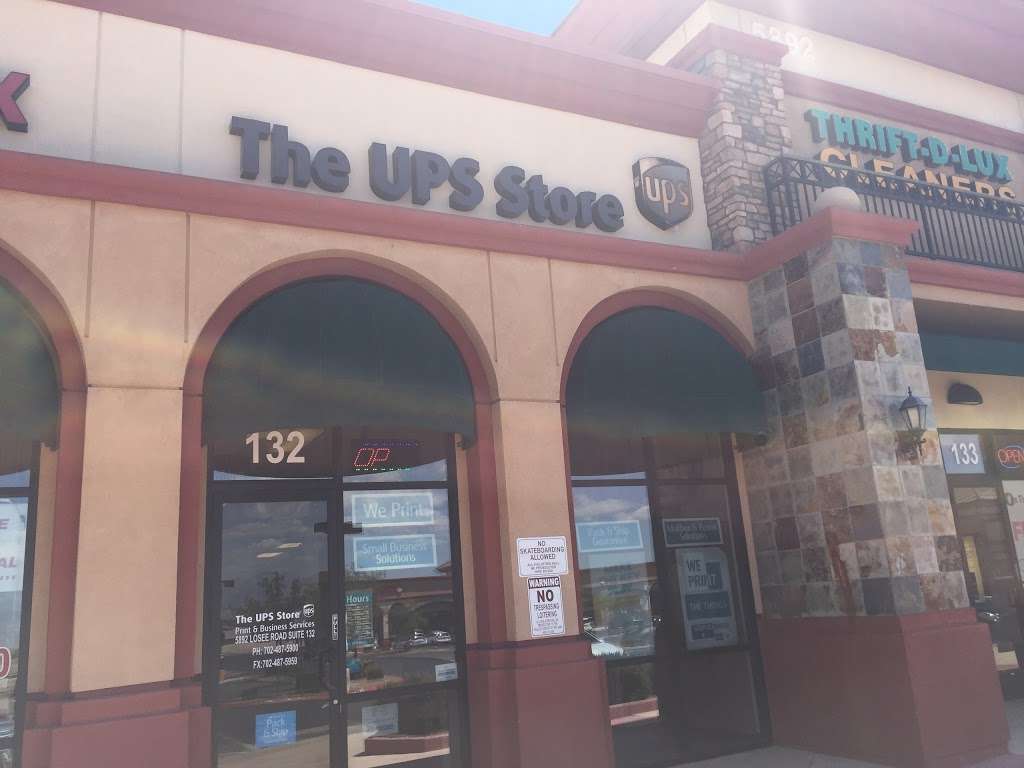 The UPS Store | 5892 Losee Rd Ste 132, North Las Vegas, NV 89081, USA | Phone: (702) 487-5900