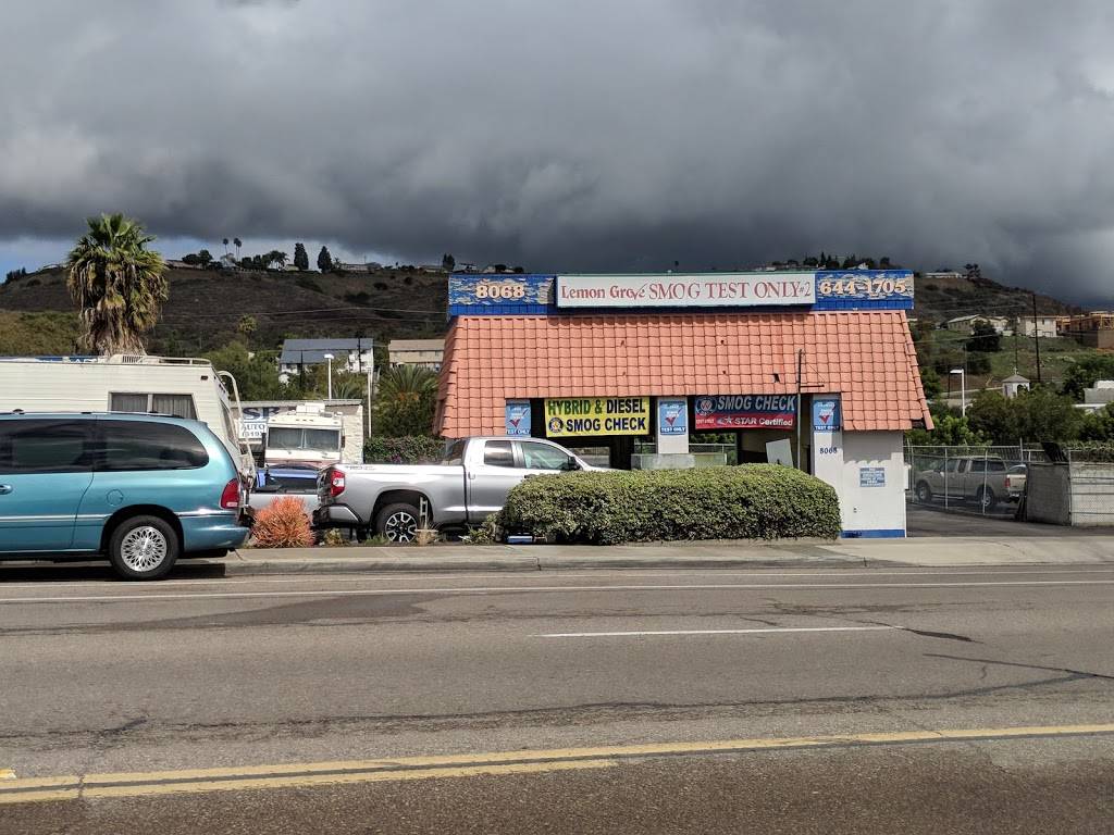 Lemon Grove Smog Test Only #2 | 8068 Broadway, Lemon Grove, CA 91945, USA | Phone: (619) 644-1705