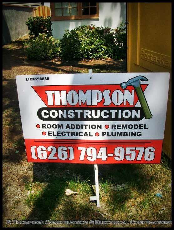 R. Thompson Construction & Electrical Contractors | 2565 Vista Laguna Terrace, Pasadena, CA 91103, USA | Phone: (626) 794-9576