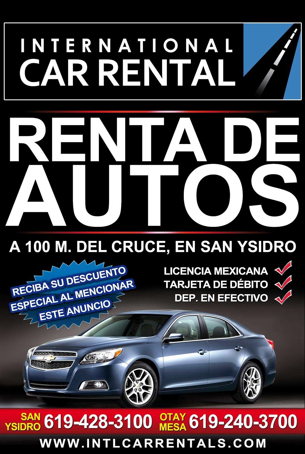 International Car Rental | 710 E San Ysidro Blvd # D, San Ysidro, CA 92173, USA | Phone: (619) 428-5100