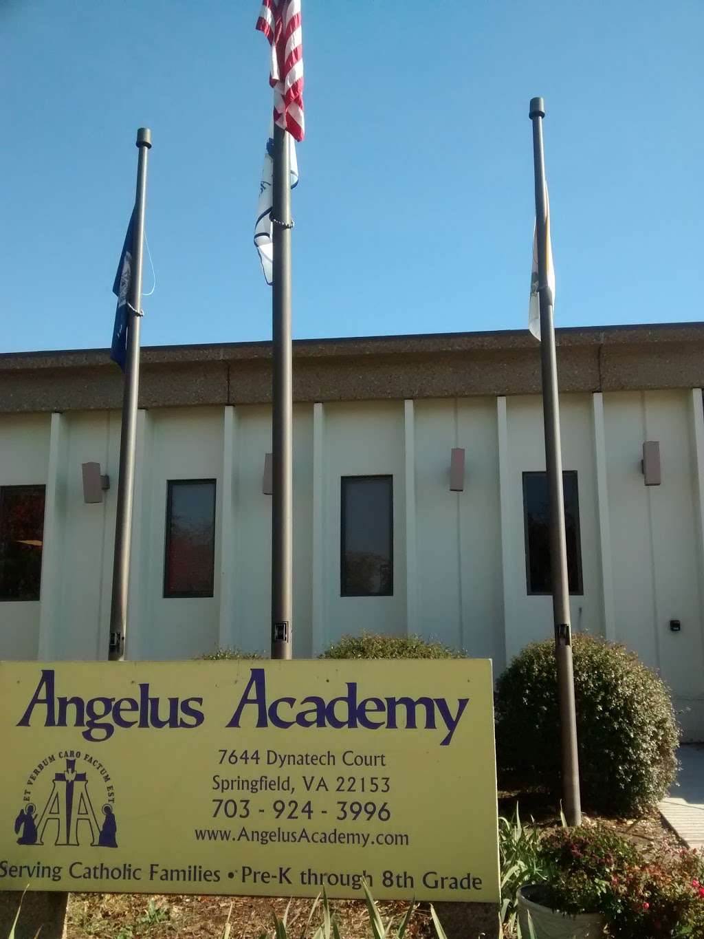 Angelus Academy | 7644 Dynatech Ct, Springfield, VA 22153, USA | Phone: (703) 924-3996