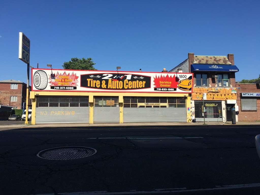 2 in 1 Tire & Auto Tire Pros | 1800 Coney Island Ave, Brooklyn, NY 11230, USA | Phone: (718) 633-1980