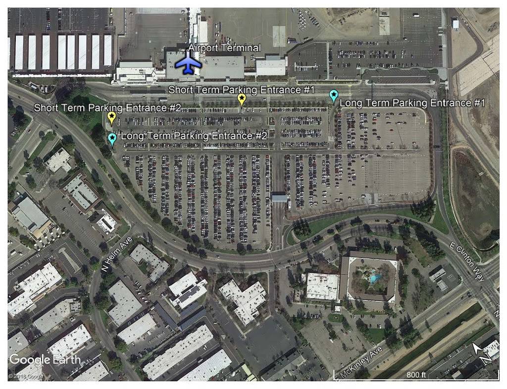 Fresno Yosemite International Airport Parking | 5185 E Clinton Way, Fresno, CA 93727, USA | Phone: (559) 252-0052