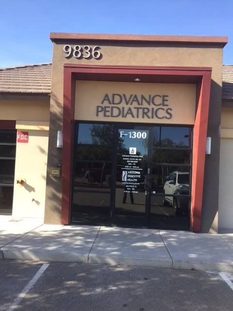 Advance Pediatrics - Peoria | 9836 W Yearling Rd F-1300, Peoria, AZ 85383, USA | Phone: (623) 328-8664