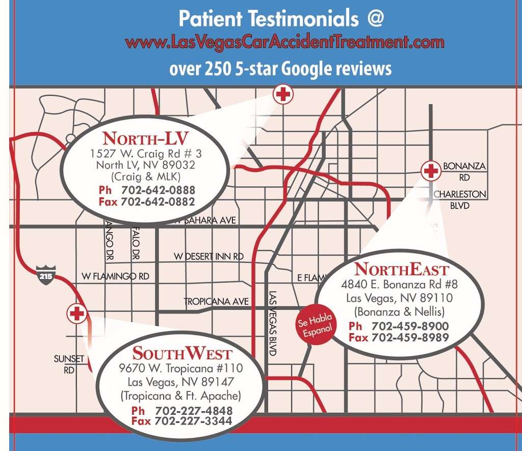 Southern Nevada Chiropractic Car Accident Treatment Centers | 1527 W Craig Rd #3, North Las Vegas, NV 89032, USA | Phone: (702) 688-8540