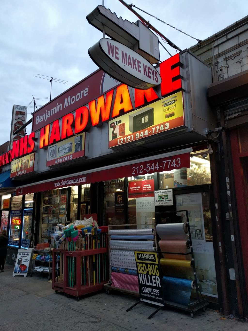 NHS HARDWARE | 4476 BROADWAY @, W 192nd St, New York, NY 10040, USA | Phone: (212) 544-7743