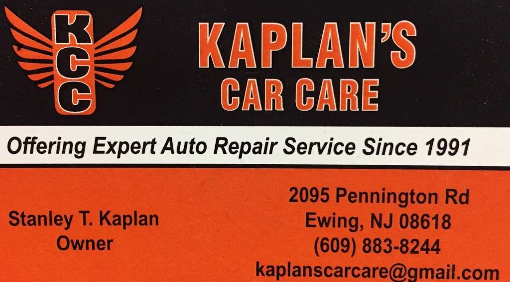 Kaplans Car Care | 2095 Pennington Rd, Ewing Township, NJ 08618, USA | Phone: (609) 883-8244