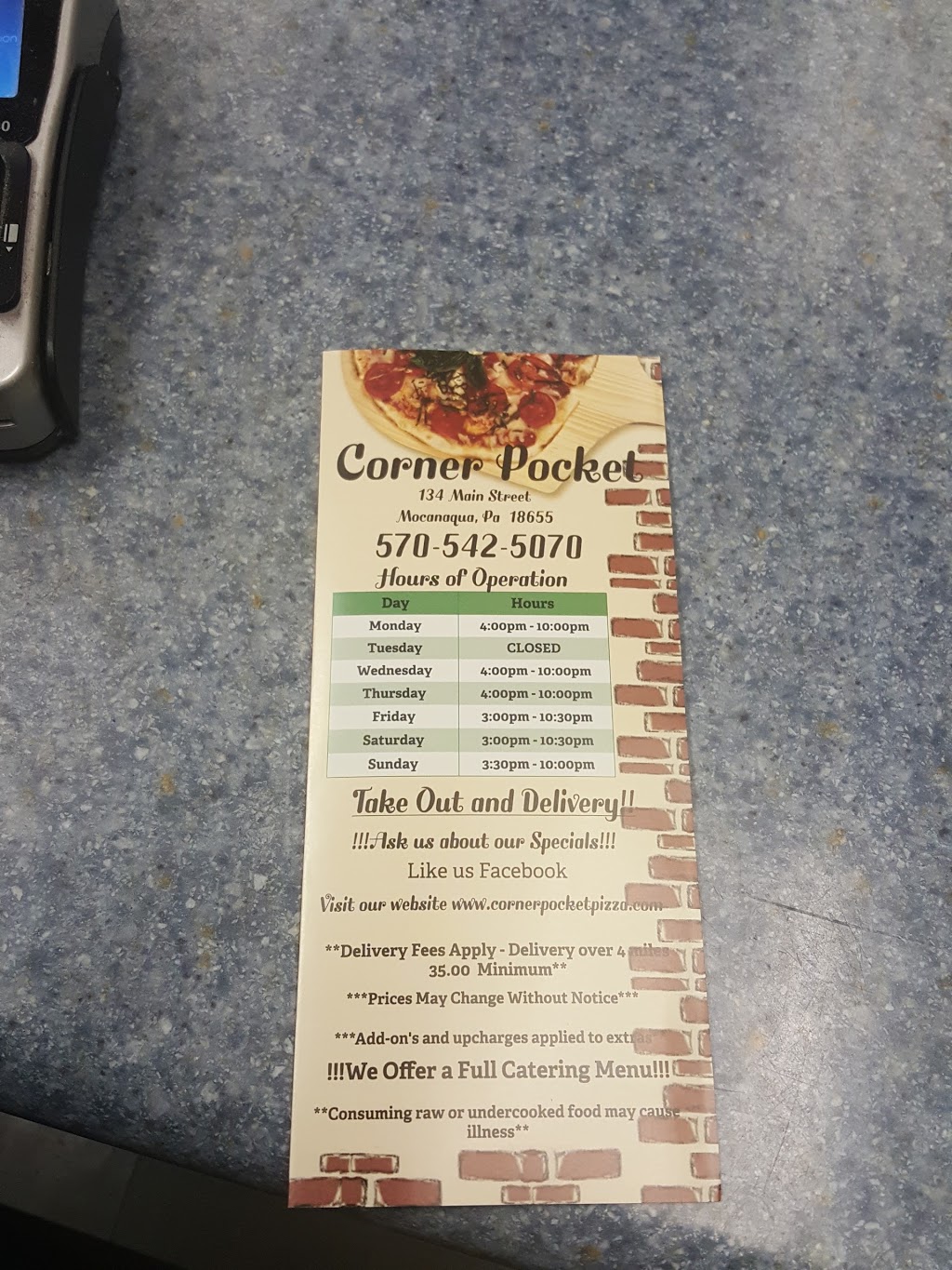 Cornerpocket Pizza | 134 Main St, Shickshinny, PA 18655, USA | Phone: (570) 542-5070