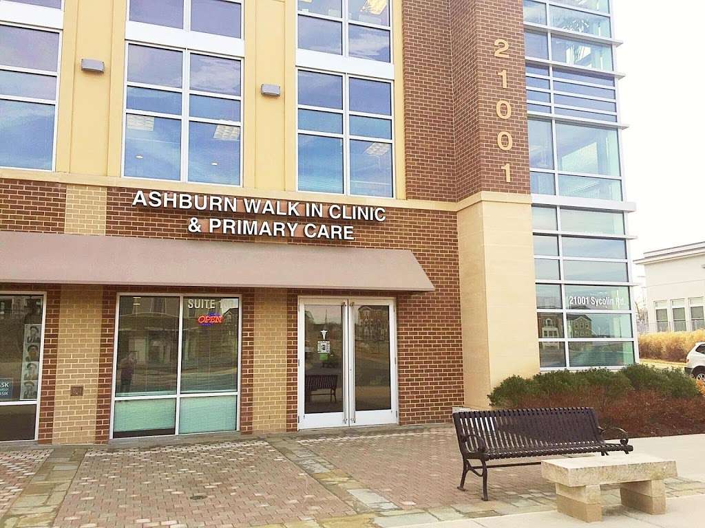 Ashburn Walk-In Clinic & Primary Care | 21001 Sycolin Rd #180, Ashburn, VA 20147, USA | Phone: (703) 687-4363